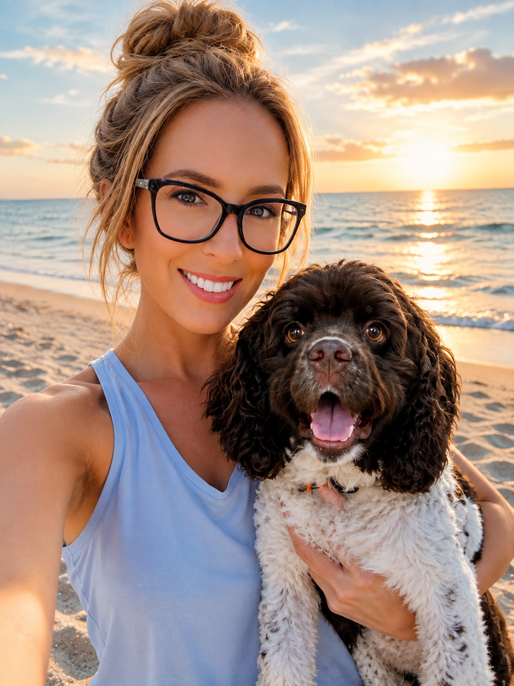 Photo of owner Kacie and her dog Kash